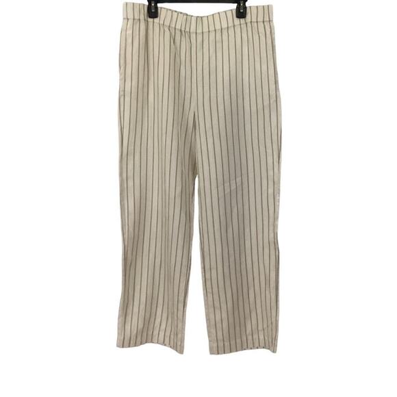 Jenni Kayne Bianca Pant In Honey Stripe Pull On Straight Leg Size XXL - Picture 2 of 13
